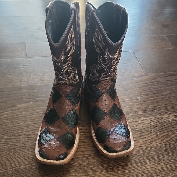 J.B. Dillon Brown and Black Cowboy Boots